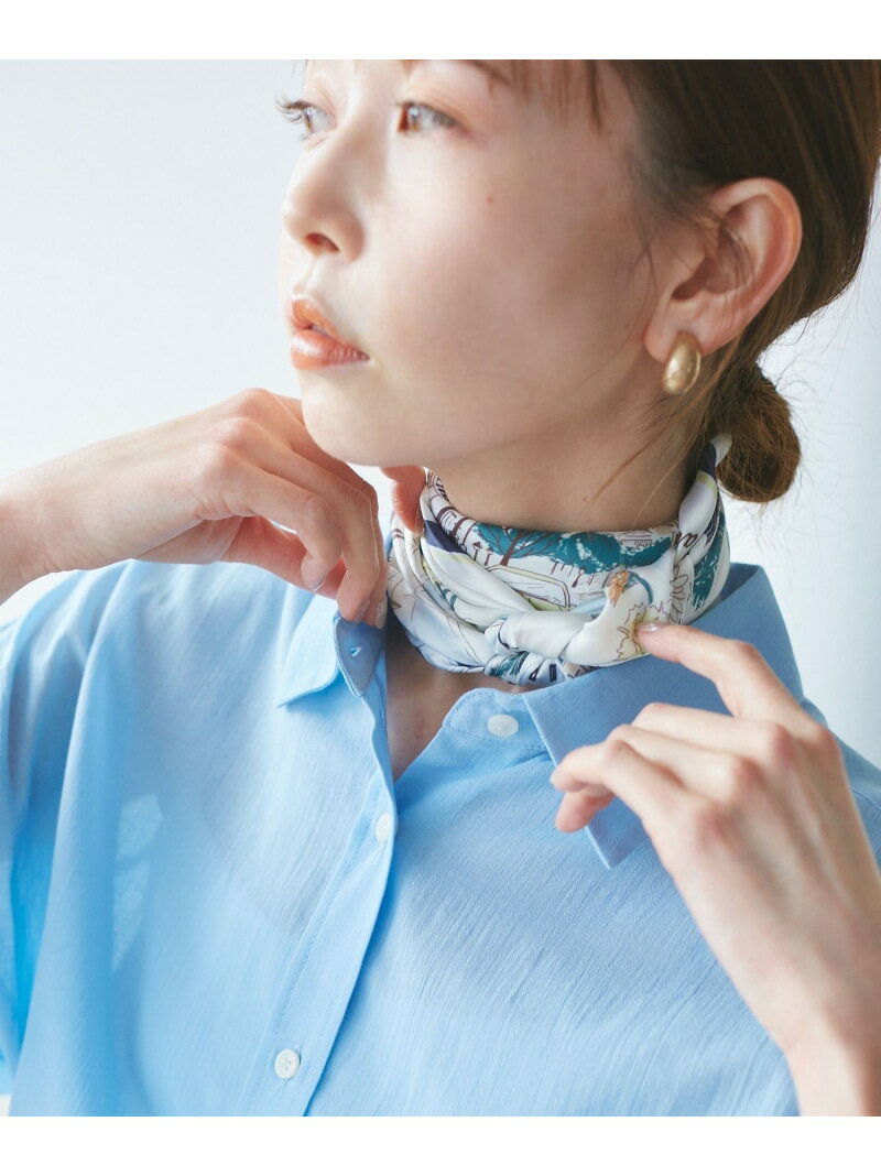 【SALE／50%OFF】Souvenirs de voyage スカーフ ROPE' PICNIC PASSAGE ロペピクニック ファッション雑貨 スカーフ・バンダナ ピンク ネイビー【RBA_E】[Rakuten Fashion]