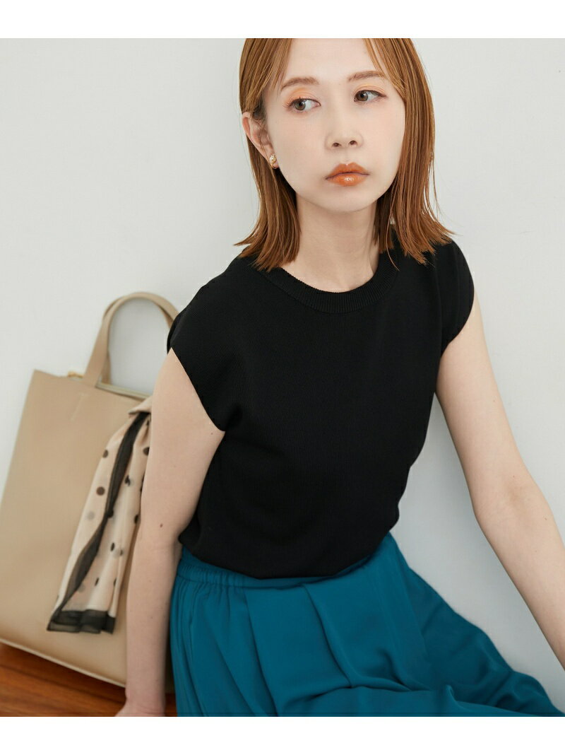 Beauty knit/UVカット 接触冷感/ゼロスリーブニットプルオーバー/WEB限定カラーあり ROPE 039 PICNIC ロペピクニック トップス ニット ブラック ホワイト ブラウン ベージュ グリーン ブルー パープル オレンジ イエロー Rakuten Fashion