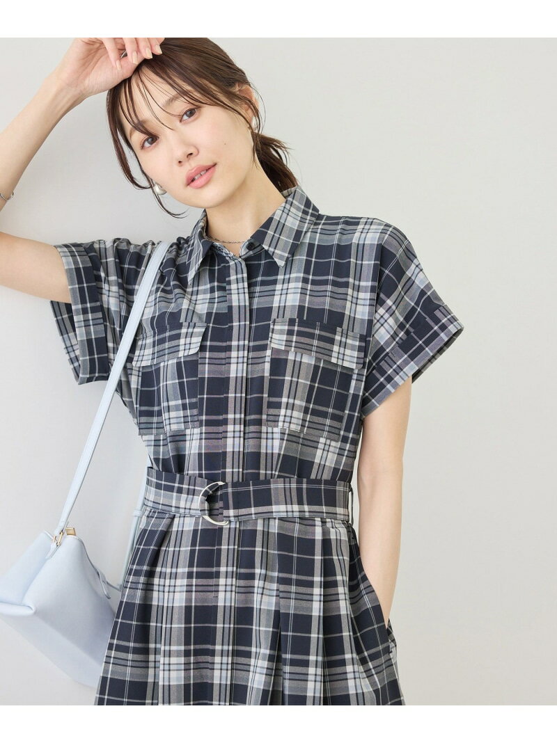 樂天商城 - アウトポケットシャツコンシャスワンピース/リンクコーデ ROPE' PICNIC ロペピクニック ワンピース・ドレス ワンピース ネイビー【送料無料】[Rakuten Fashion]