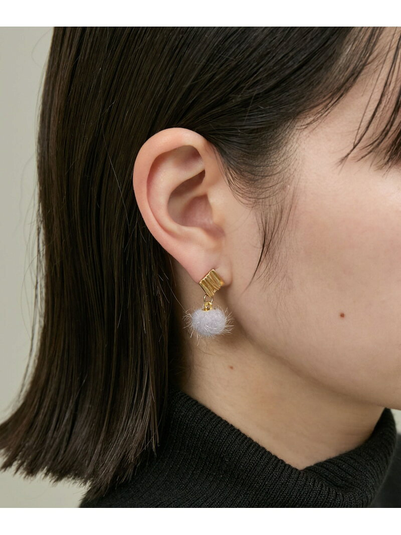 【SALE／40%OFF】シャギーボールピアス ROPE' PICNIC PASSAGE ロペピクニック アクセサリー・腕時計 ピアス グレー ホワイト【RBA_E】[Rakuten Fashion] jadorejunonline-10064204 J’aDoRe JUN ONLINE サンプル画像3