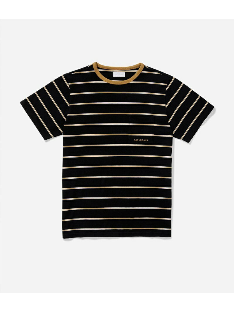 Saturdays NYC（サタデーズ　ニューヨークシティ）Randall Stripe胸元にサタデーズの刺繍を施したマルチストライプのTシャツです。型番：BBM19060-01-060 BC9386【採寸】L/着丈72 ｜ 肩幅45.5 ｜ バスト106 ｜ そで丈24.5M/着丈67.5 ｜ 肩幅43.5 ｜ バスト103 ｜ そで丈23S/着丈67 ｜ 肩幅41 ｜ バスト96 ｜ そで丈22XL/着丈73 ｜ 肩幅47.5 ｜ バスト110 ｜ そで丈24.5XS/着丈63.5 ｜ 肩幅39 ｜ バスト91 ｜ そで丈21商品のサイズについて【商品詳細】ブラック(01):MADE IN CHINA｜ホワイト(10):MADE IN CHINA｜オレンジ(70):MADE IN CHINA素材：ブラック(01):コットン 100%｜ホワイト(10):コットン 100%｜オレンジ(70):コットン 100%サイズ：XS、S、M、L、XL※画面上と実物では多少色具合が異なって見える場合もございます。ご了承ください。商品のカラーについて 【予約商品について】 ※「先行予約販売中」「予約販売中」をご注文の際は予約商品についてをご確認ください。■重要なお知らせ※ 当店では、ギフト配送サービス及びラッピングサービスを行っておりません。ご注文者様とお届け先が違う場合でも、タグ（値札）付「納品書 兼 返品連絡票」同梱の状態でお送り致しますのでご了承ください。 ラッピング・ギフト配送について※ 2点以上ご購入の場合、全ての商品が揃い次第一括でのお届けとなります。お届け予定日の異なる商品をお買い上げの場合はご注意下さい。お急ぎの商品がございましたら分けてご購入いただきますようお願い致します。発送について ※ 買い物カートに入れるだけでは在庫確保されませんのでお早めに購入手続きをしてください。当店では在庫を複数サイトで共有しているため、同時にご注文があった場合、売切れとなってしまう事がございます。お手数ですが、ご注文後に当店からお送りする「ご注文内容の確認メール」をご確認ください。ご注文の確定について ※ Rakuten Fashionの商品ページに記載しているメーカー希望小売価格は、楽天市場「商品価格ナビ」に登録されている価格に準じています。 商品の価格についてSaturdays NYCSaturdays NYCのその他のトップストップスご注文・お届けについて発送ガイドラッピンググッズ3,980円以上送料無料ご利用ガイドこの商品はセール商品のため返品・交換対象外です詳細はこちら &gt;&gt;