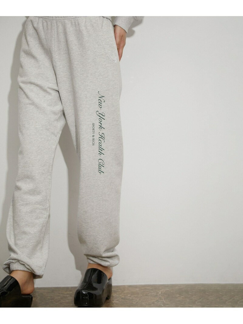 【公式サイト限定】【SPORTY&RICH】NY HEALTH CLUB SWEATPANT ADAM ET ROPE' FEMME アダムエロペ パンツ その他のパンツ【送料無料】[Rakuten Fashion]