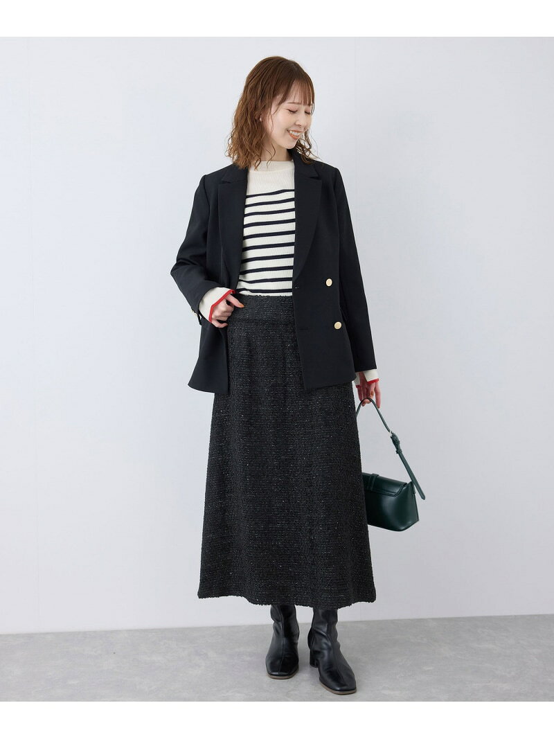 【SALE／60%OFF】スパンコールツイードスカート ROPE' PICNIC ロペピクニック スカート その他のスカート ブラック ホワイト【RBA_E】[Rakuten Fashion] jadorejunonline-10062409 J’aDoRe JUN ONLINE サンプル画像3