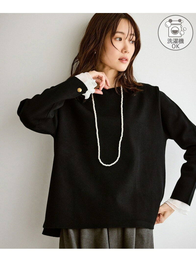 【SALE／63%OFF】【洗濯機OK】ミラノリブニットプルオーバー ROPE' PICNIC ロペピクニック トップス ニット レッド ベージュ グリーン ブラック【RBA_E】[Rakuten Fashion] jadorejunonline-10070468 J’aDoRe JUN ONLINE サンプル画像2