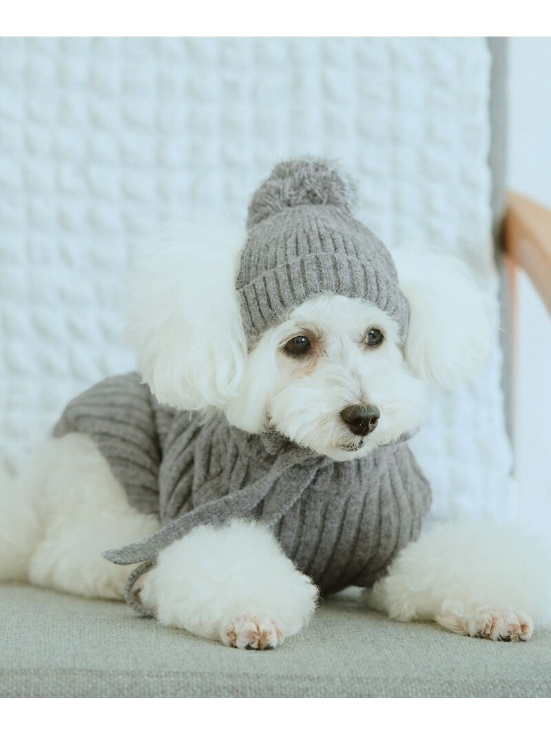 【SALE／60%OFF】【DOG】リブ切り替えニットワッチ ROPE' PICNIC PASSAGE ロペピクニック ペット用品 ペットウェア・ペット服 グレー レッド【RBA_E】[Rakuten Fashion] jadorejunonline-10071481 J’aDoRe JUN ONLINE サンプル画像2
