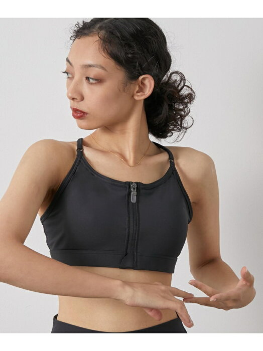 【NIKE】ナイキ Dri-FIT インディ フロントジップ ライトサポート パッディドスポーツブラ NIKE ナージー インナー/ナイトウェア ブラジャー ブラック【送料無料】[Rakuten Fashion]