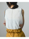 【Batoner(バトナー) for SALON】別注リネンリンガーノースリーブ SALON adam et rope' サロン アダム エ ロペ トップス ノ...