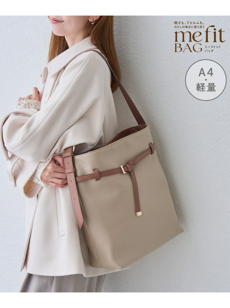 me fit BAG ベルトデザインナイロンコンビバッグ/撥水・軽量・2個セット ROPE' PICNIC PASSAGE ロペピクニック バッグ ショルダーバッグ ネイビー ベージュ ブラック【先行予約】*【送料無料】[Rakuten Fashion] jadorejunonline-10078457 J’aDoRe JUN ONLINE サンプル画像2
