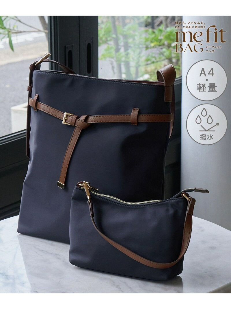 me fit BAG ベルトデザインナイロンコンビバッグ/撥水・軽量・2個セット ROPE' PICNIC PASSAGE ロペピクニック バッグ ショルダーバッグ ネイビー ベージュ ブラック【先行予約】*【送料無料】[Rakuten Fashion] jadorejunonline-10078457 J’aDoRe JUN ONLINE サンプル画像3