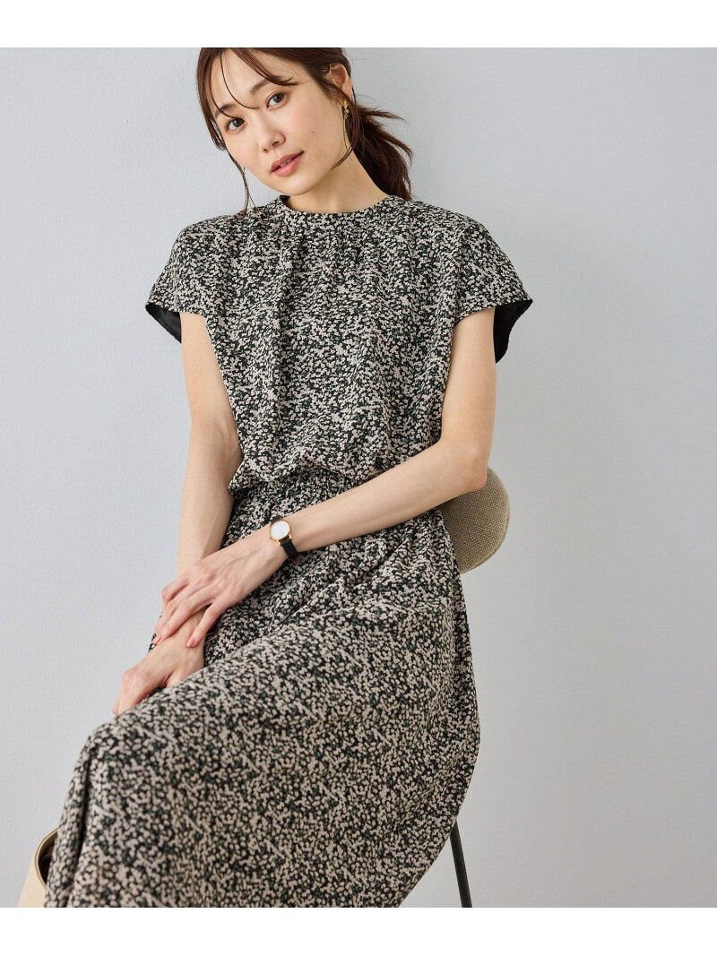 【WEB限定サイズ】小花柄&線画アソートワンピース ROPE' PICNIC ロペピクニック ワンピース・ドレス ワンピース ブラック ベージュ【送料無料】[Rakuten Fashion] jadorejunonline-10075812 J’aDoRe JUN ONLINE サンプル画像2