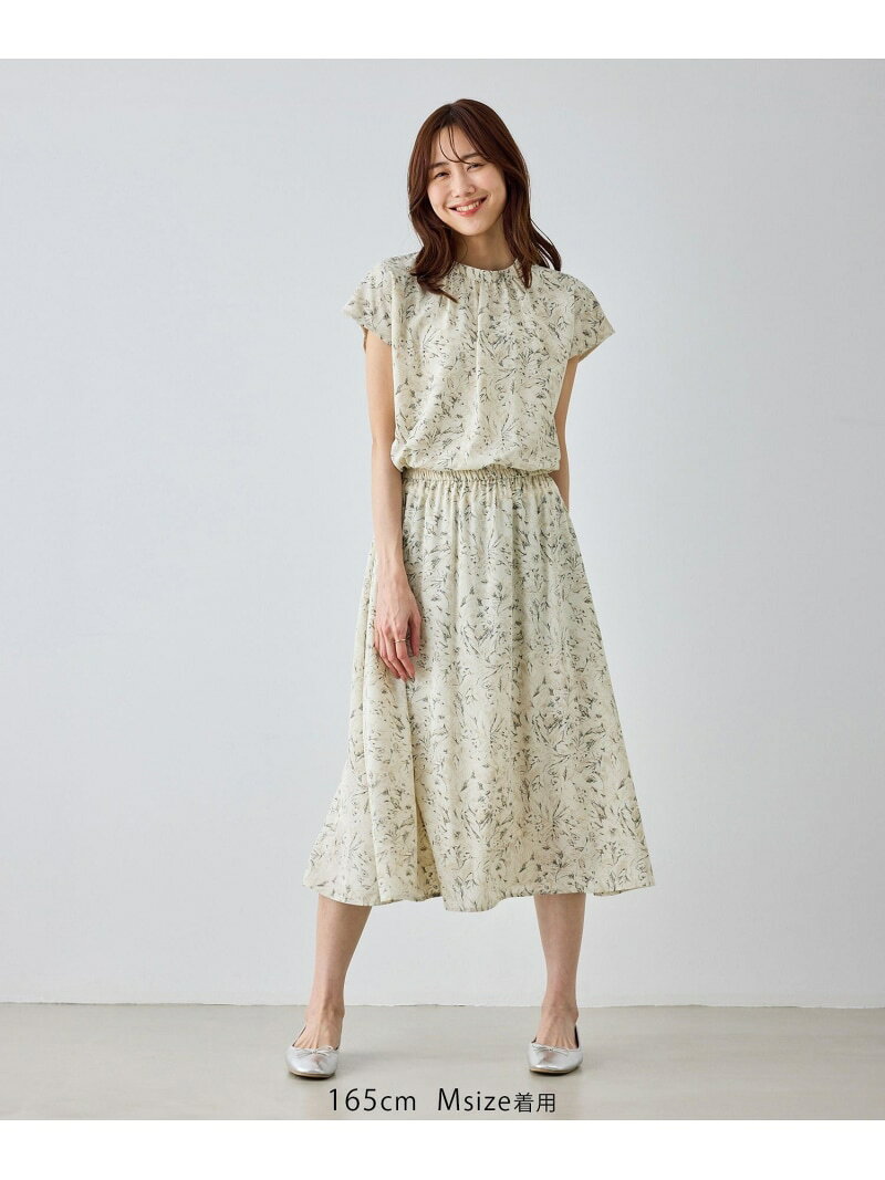【WEB限定サイズ】小花柄&線画アソートワンピース ROPE' PICNIC ロペピクニック ワンピース・ドレス ワンピース ブラック ベージュ【送料無料】[Rakuten Fashion] jadorejunonline-10075812 J’aDoRe JUN ONLINE サンプル画像3