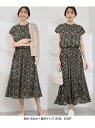 【SALE/18%OFF】【WEB限定サイズ】着丈が選べるアソート総柄ワンピース ROPE' PICNIC ロペピクニック ワンピース・ドレス ワンピース ブラ...