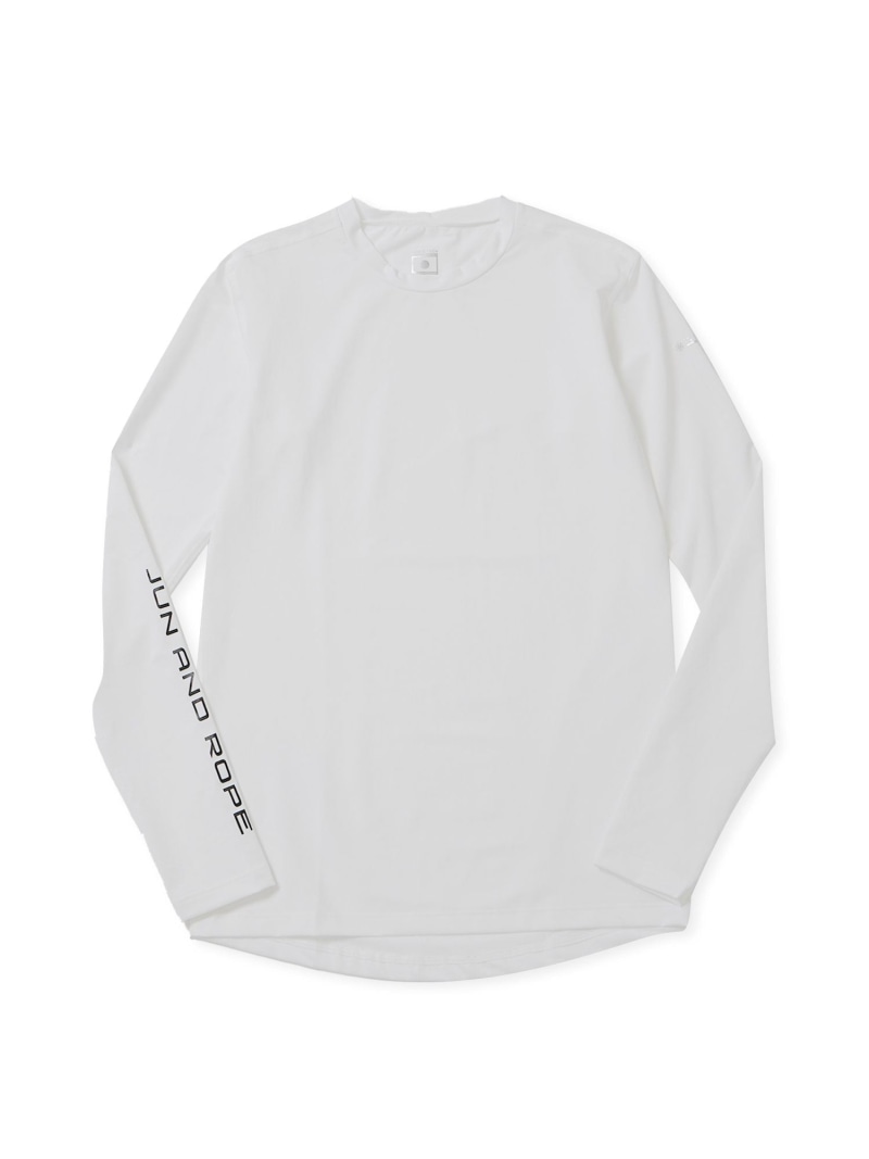 Rakuten - 【冷感】【UV】氷撃アンダーシャツ JUN&ROPE' ジュンアンドロペ トップス カットソー・Tシャツ ホワイト ブラック【送料無料】[Rakuten Fashion]