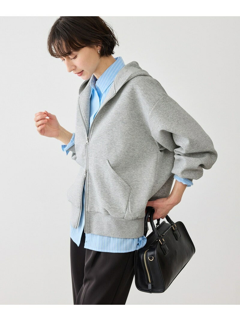 【SALE／50%OFF】コクーンシルエットダブルジップフーディ ROPE' PICNIC ロペピクニック トップス パーカー・フーディー グレー ベージュ【RBA_E】[Rakuten Fashion] jadorejunonline-10075032 J’aDoRe JUN ONLINE サンプル画像3
