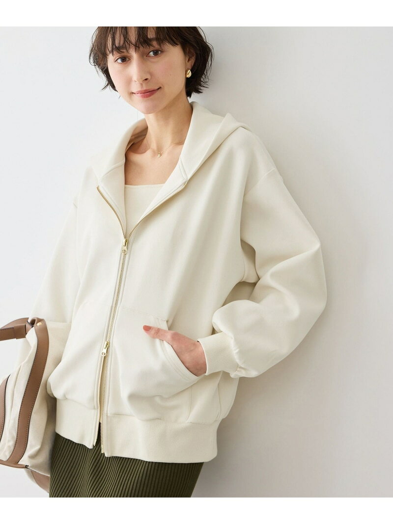 【SALE／50%OFF】コクーンシルエットダブルジップフーディ ROPE' PICNIC ロペピクニック トップス パーカー・フーディー グレー ベージュ【RBA_E】[Rakuten Fashion] jadorejunonline-10075032 J’aDoRe JUN ONLINE パッケージ画像