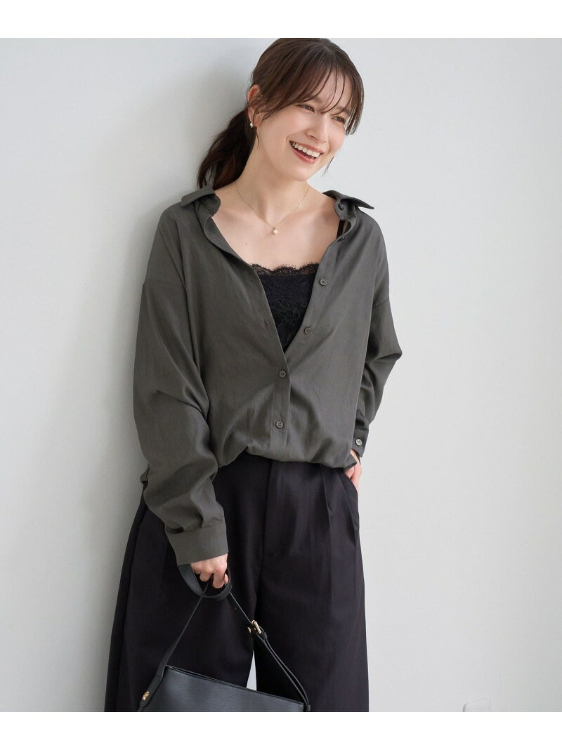 【SALE／5%OFF】フィブリル加工レイヤードシャツ/インナーキャミソール付き ROPE' PICNIC ロペピクニック トップス シャツ・ブラウス グレー ホワイト【RBA_E】【先行予約】*【送料無料】[Rakuten Fashion] jadorejunonline-10078597 J’aDoRe JUN ONLINE パッケージ画像