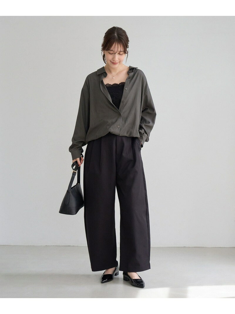 【SALE／5%OFF】フィブリル加工レイヤードシャツ/インナーキャミソール付き ROPE' PICNIC ロペピクニック トップス シャツ・ブラウス グレー ホワイト【RBA_E】【先行予約】*【送料無料】[Rakuten Fashion] jadorejunonline-10078597 J’aDoRe JUN ONLINE サンプル画像3