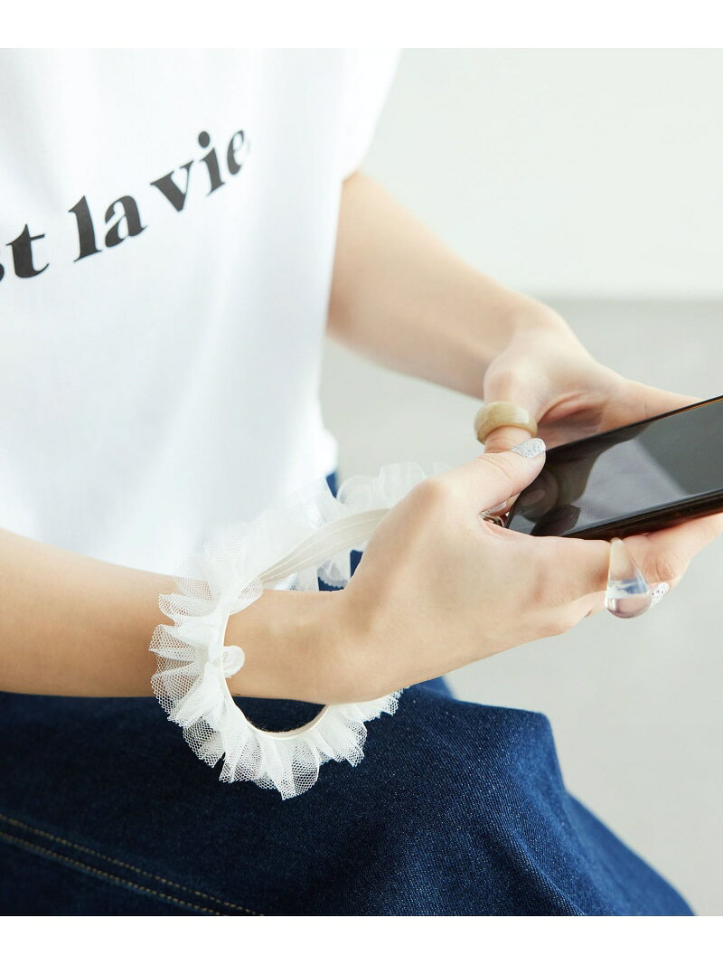 【SALE／55%OFF】チュールフリルスマホストラップ ROPE' PICNIC PASSAGE ロペピクニック スマホグッズ・オーディオ機器 その他のスマホグッズ・オーディオ機器 ブラック ホワイト【RBA_E】[Rakuten Fashion] jadorejunonline-10059536 J’aDoRe JUN ONLINE サンプル画像2