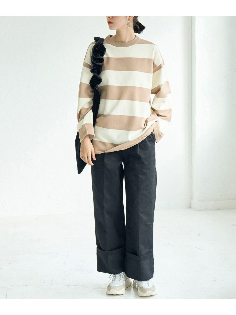 【SALE／50%OFF】ロールアップパンツ ROPE' PICNIC R ロペピクニック パンツ チノパンツ ベージュ ブラック【RBA_E】[Rakuten Fashion] jadorejunonline-10062271 J’aDoRe JUN ONLINE サンプル画像3