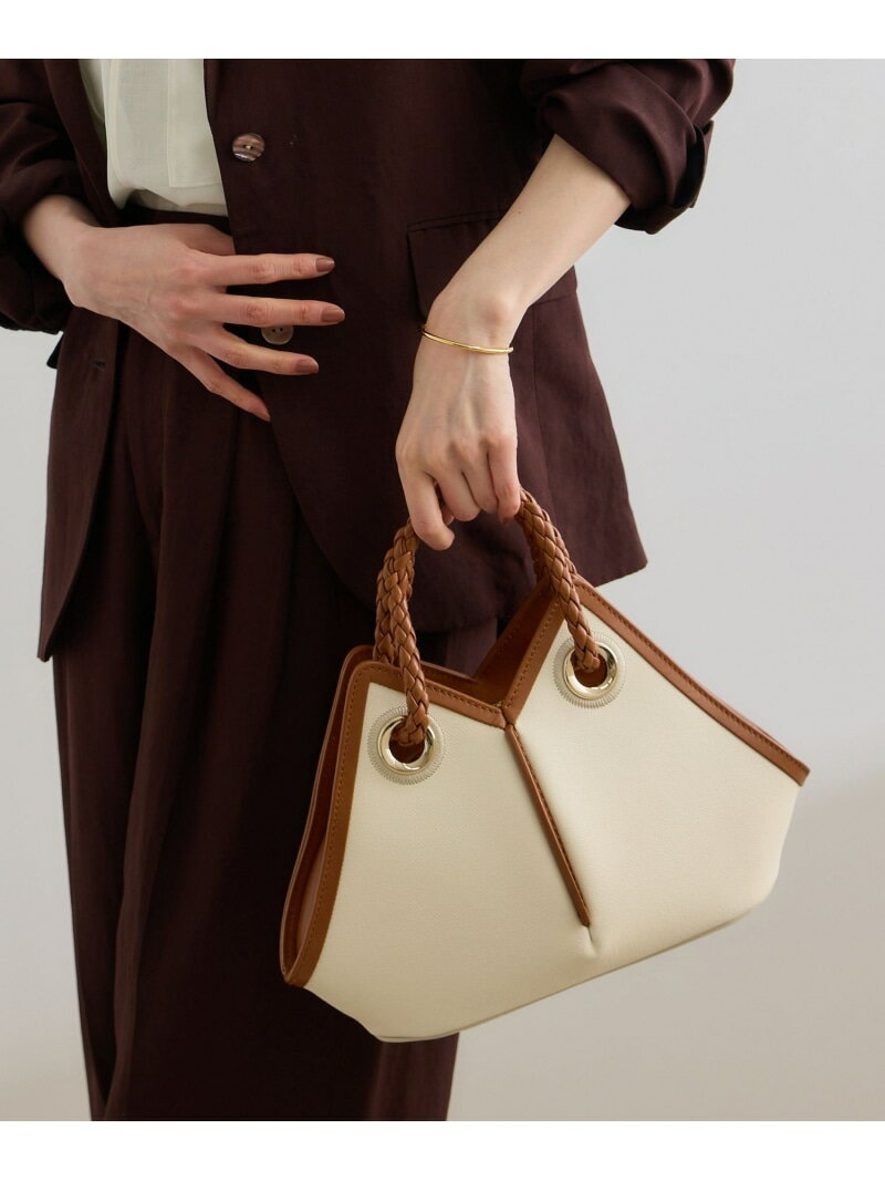 樂天商城 - 【SALE／50%OFF】【teau】navire(ナビーレ) SHOULDER BAG Small / 2way ROPE' ロペ バッグ ハンドバッグ ホワイト ネイビー【RBA_E】【送料無料】[Rakuten Fashion]