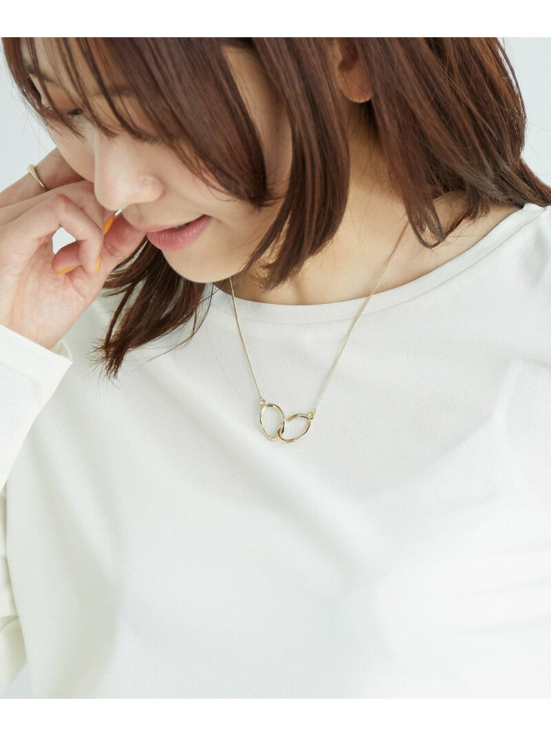 【SALE/55%OFF】ダブルオーバルトップショートネックレス ROPE' PICNIC PASSAGE ロペピクニック アクセサリー・腕時計 ネックレス ゴ...