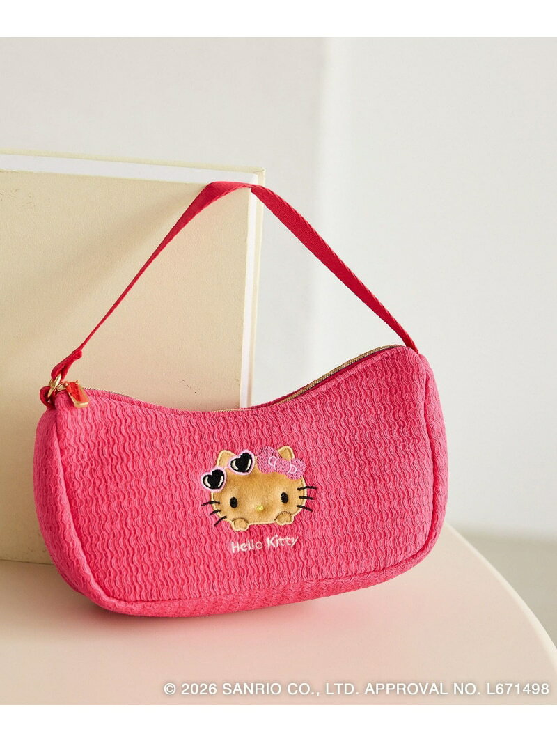 【サンリオキャラクターズ*ROPE' PICNIC】日焼けデザイン ハンドストラップ付き刺繍ポーチ ROPE' PICNIC PASSAGE ロペピクニック 財布・ポーチ・ケース ポーチ パープル ピンク[Rakuten Fashion] jadorejunonline-10077126 J’aDoRe JUN ONLINE サンプル画像3