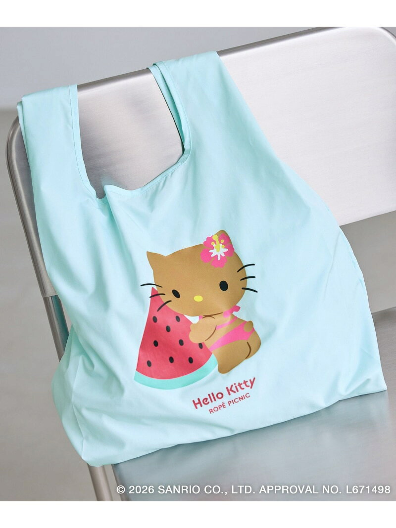 【サンリオキャラクターズ*ROPE' PICNIC】日焼けデザイン 折りたたみエコトートバッグ ROPE' PICNIC PASSAGE ロペピクニック バッグ エコバッグ・サブバッグ ブルー イエロー ピンク パープル【先行予約】*[Rakuten Fashion] jadorejunonline-10077121 J’aDoRe JUN ONLINE サンプル画像2