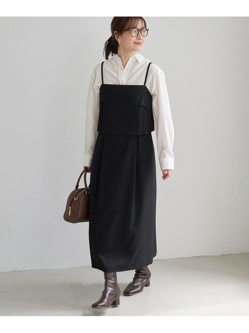 【SALE／5%OFF】【昨年大好評】【WEB限定】セットアップ見え 褒められワンピース ROPE' PICNIC ロペピクニック ワンピース・ドレス ワンピース グレー ブラック ベージュ【RBA_E】【先行予約】*【送料無料】[Rakuten Fashion] jadorejunonline-10078747 J’aDoRe JUN ONLINE サンプル画像2