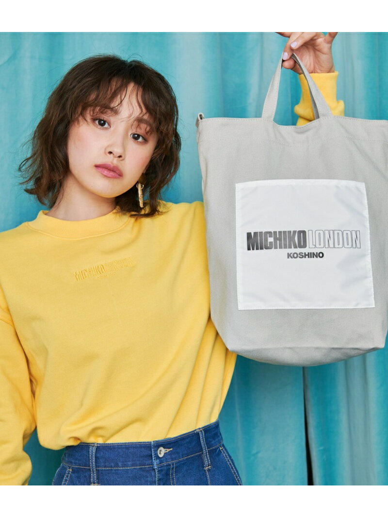 【SALE／70%OFF】【MICHIKOLONDONKOSHINO×ViS】【2WAY】トートバッグ VIS ビス バッグ トートバッグ グレー ピンク イエロー【RBA_E】[Rakuten Fashion]