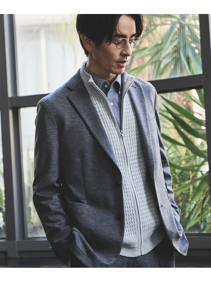 Tailored Jacket - キャリーマンメランジストレッチジャケット/セットアップ対応 JUN STANDARD PICKS ジュン スタンダード ピックス ジャケット・アウター テーラードジャケット・ブレザー【送料無料】[Rakuten Fashion]