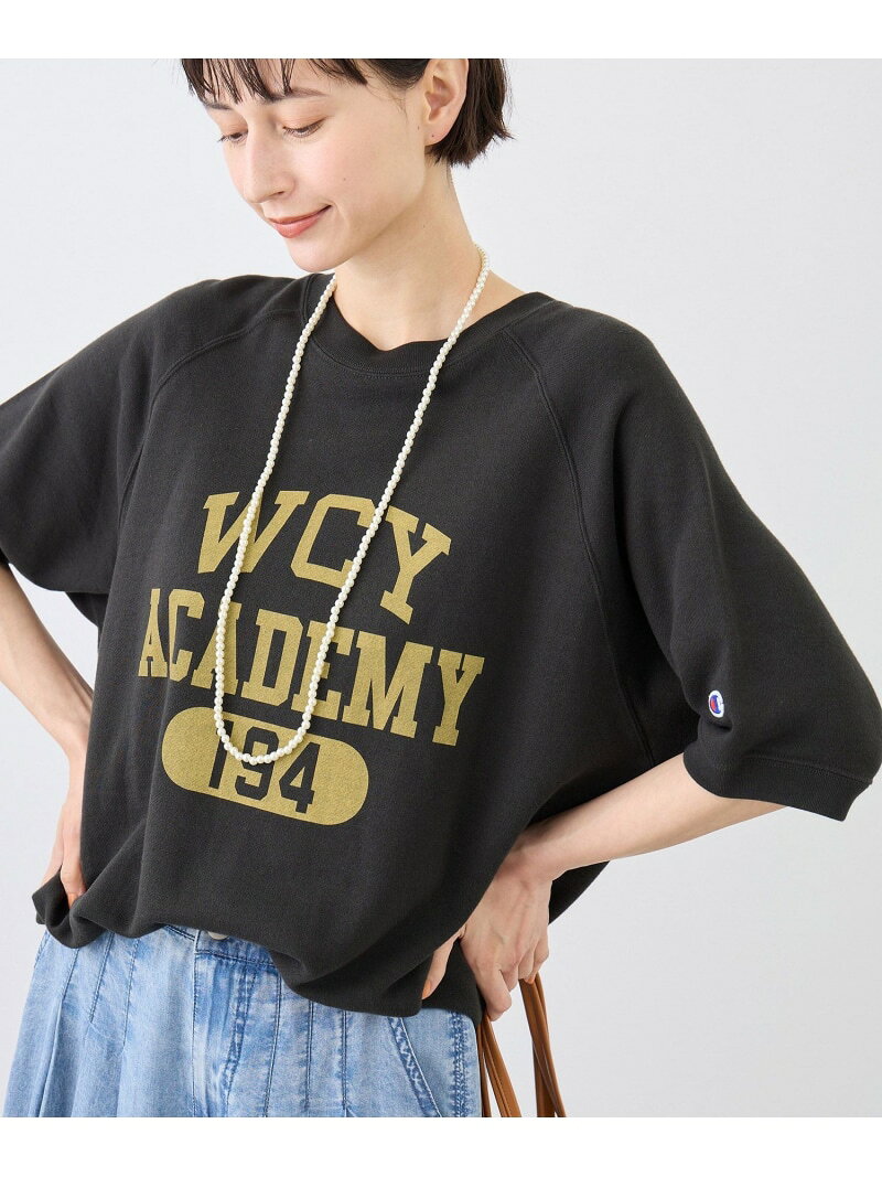 【SALE／20%OFF】【Champion/チャンピオン別注】アソートロゴボートネックハーフスリーブスウェットプルオーバー ROPE' PICNIC ロペピクニック トップス カットソー・Tシャツ ブルー グレー ブラック【RBA_E】【送料無料】[Rakuten Fashion] jadorejunonline-10075807 J’aDoRe JUN ONLINE サンプル画像2