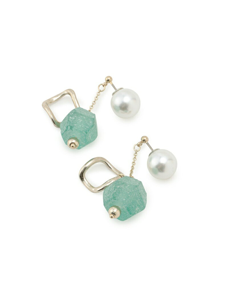 【SALE／65%OFF】Recycle glass パールキャッチチェーンピアス ROPE' PICNIC PASSAGE ロペピクニック アクセサリー・腕時計 ピアス イエロー ブルー【RBA_E】[Rakuten Fashion] jadorejunonline-10050047 J’aDoRe JUN ONLINE サンプル画像3