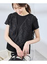 【SALE/50%OFF】フラワーレースベスト ROPE' PICNIC ロペピクニック トップス ベスト・ジレ ホワイト ブラック【RBA_E】[Rakute...