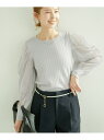 【SALE/60%OFF】袖シアーニットプルオーバー ROPE' PICNIC ロペピクニック トップス ニット グレー ネイビー ホワイト ブルー【RBA_E...