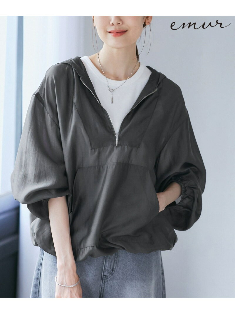 【SALE／50%OFF】【emur/エミュール】エアリーローンアノラックパーカー ROPE' PICNIC ロペピクニック ジャケット・アウター ブルゾン・ジャンパー グレー ブラウン ホワイト【RBA_E】【送料無料】[Rakuten Fashion] jadorejunonline-10067658 J’aDoRe JUN ONLINE サンプル画像2