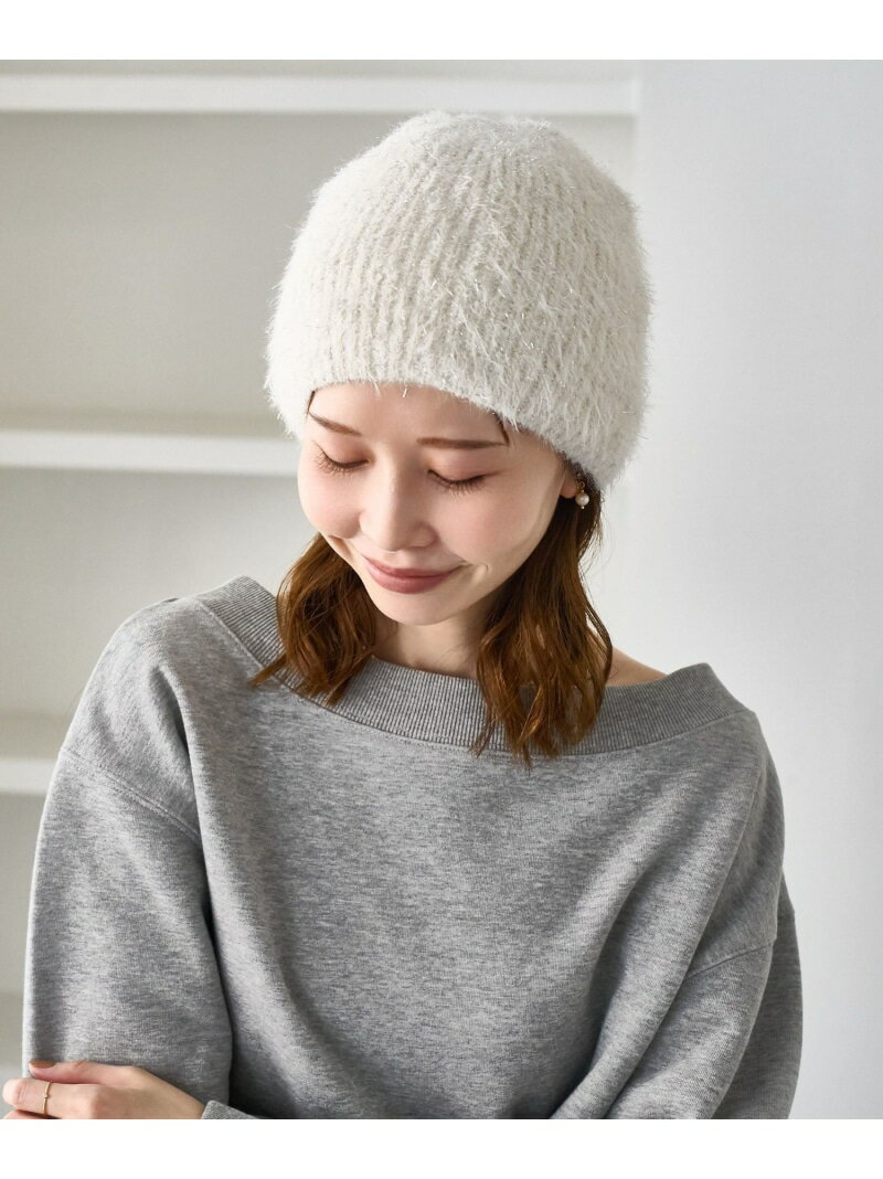 ラメニットワッチ/リンクコーデ ROPE' PICNIC PASSAGE ロペピクニック 帽子 ニット帽・ビーニー ベージュ[Rakuten Fashion]