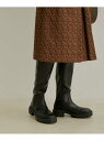 【SALE/80%OFF】ボリュームソールストレッチロングブーツ Juze ビス シューズ・靴 ブーツ ブラック ベージュ【RBA_E】[Rakuten Fas...
