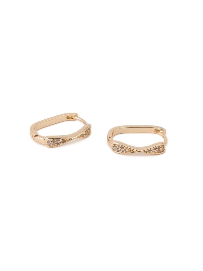 ツイストガラスフープピアス ROPE' PICNIC PASSAGE ロペピクニック アクセサリー・腕時計 ピアス シルバー ゴールド[Rakuten Fashion] jadorejunonline-10074627 J’aDoRe JUN ONLINE サンプル画像3