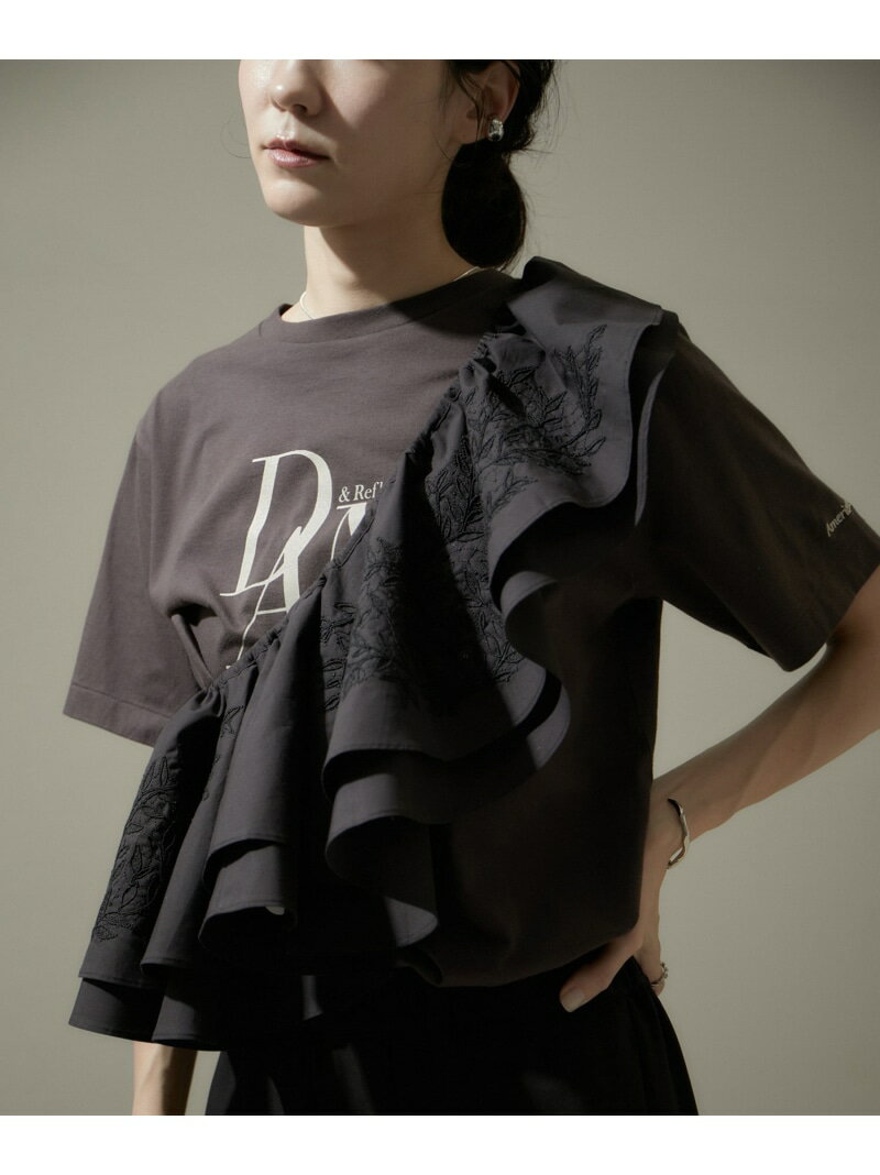 エンブロイダリーラッフルストール/付け襟 SALON adam et rope' サロン アダム エ ロペ ファッション雑貨 マフラー・ストール・ネック..