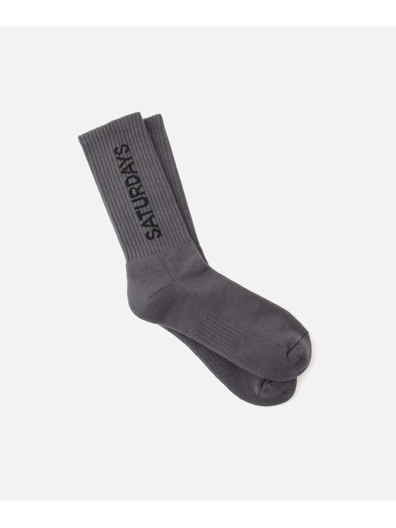 Rakuten - CROSBY SOCK Saturdays NYC サタデーズ　ニューヨークシティ 靴下・レッグウェア 靴下 レッド グレー[Rakuten Fashion]