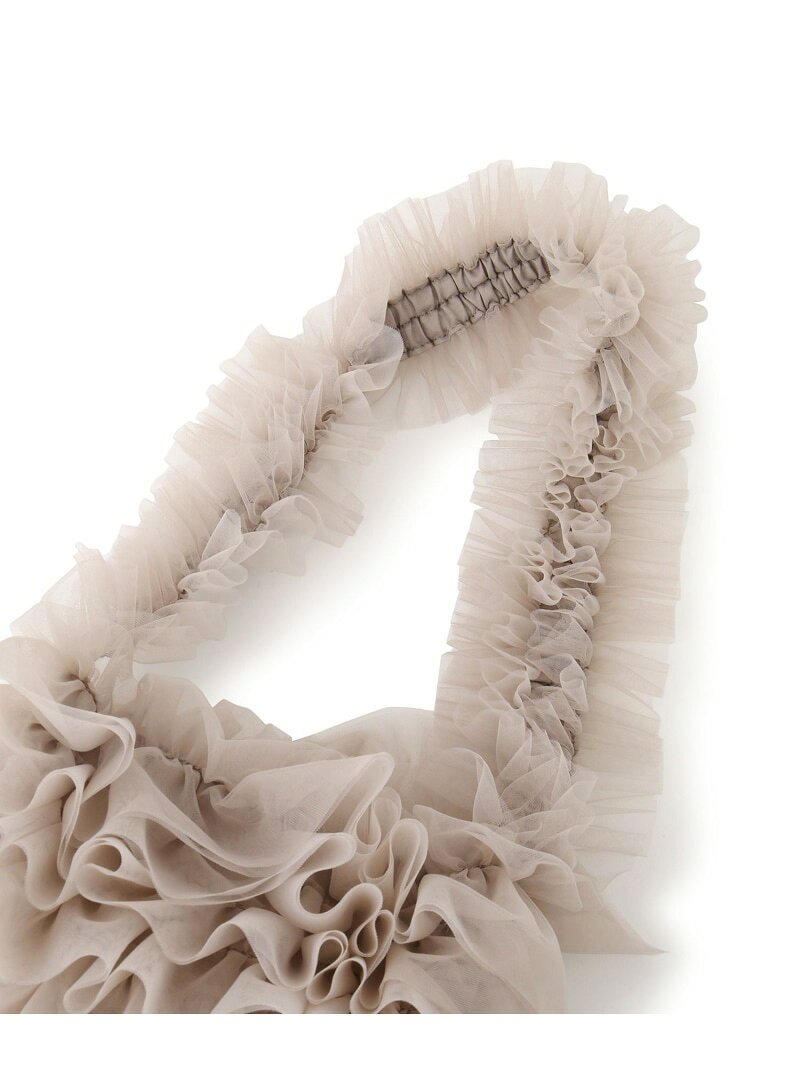 【SALE／55%OFF】シアーフリルワンハンドルバッグ ROPE' PICNIC PASSAGE ロペピクニック バッグ ショルダーバッグ ベージュ ブラック【RBA_E】[Rakuten Fashion] jadorejunonline-10063232 J’aDoRe JUN ONLINE サンプル画像3