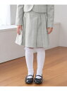 【KIDS】セレモニーにも・セットアップ対応/タックプリーツスカート ROPE' PICNIC KIDS ロペピクニック スカート その他のスカート グレー ネ...