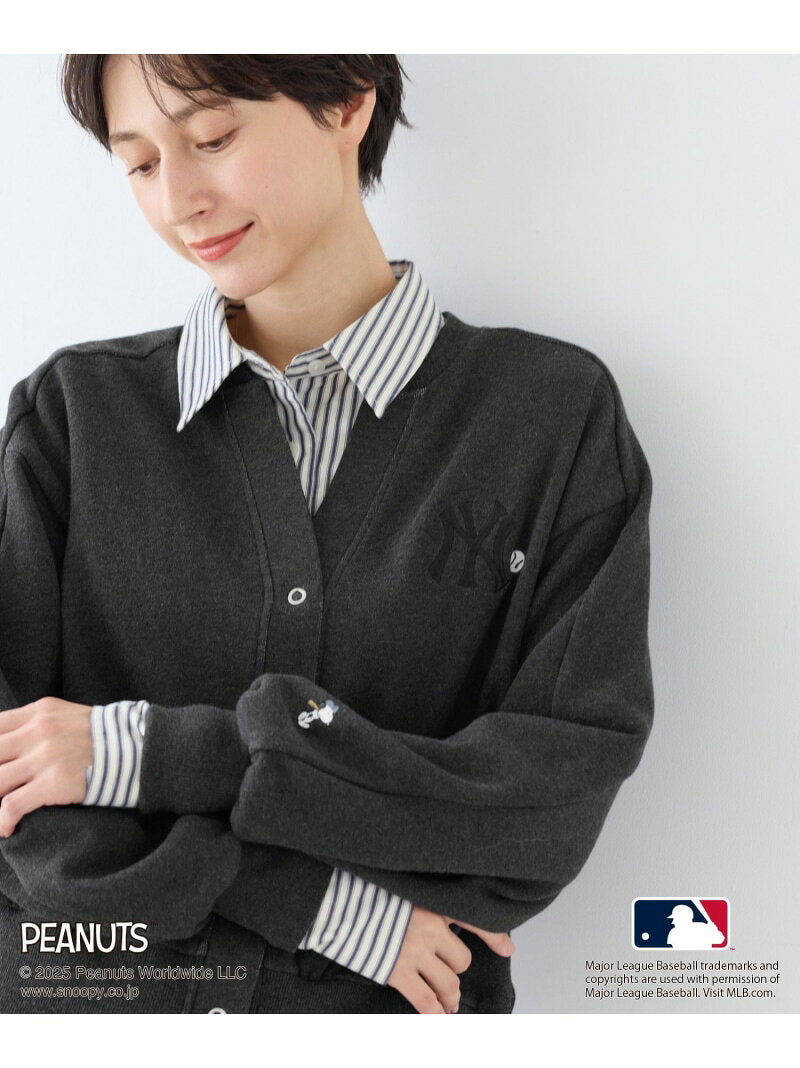 【SALE／50%OFF】【PEANUTS*MLB COLLECTION by ROPE' PICNIC】カーディガン ROPE' PICNIC ロペピクニック トップス カーディガン ブラウン グレー【RBA_E】[Rakuten Fashion] jadorejunonline-10070949 J’aDoRe JUN ONLINE サンプル画像2