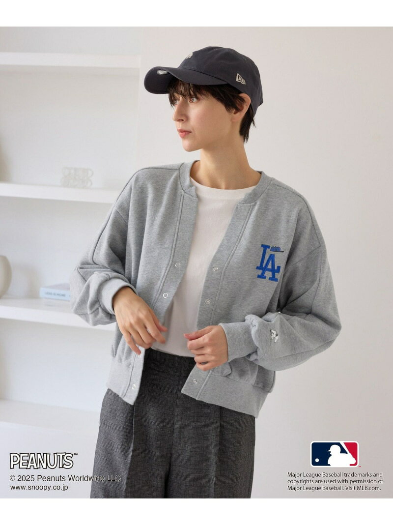 【SALE／50%OFF】【PEANUTS*MLB COLLECTION by ROPE' PICNIC】カーディガン ROPE' PICNIC ロペピクニック トップス カーディガン ブラウン グレー【RBA_E】[Rakuten Fashion] jadorejunonline-10070949 J’aDoRe JUN ONLINE サンプル画像3