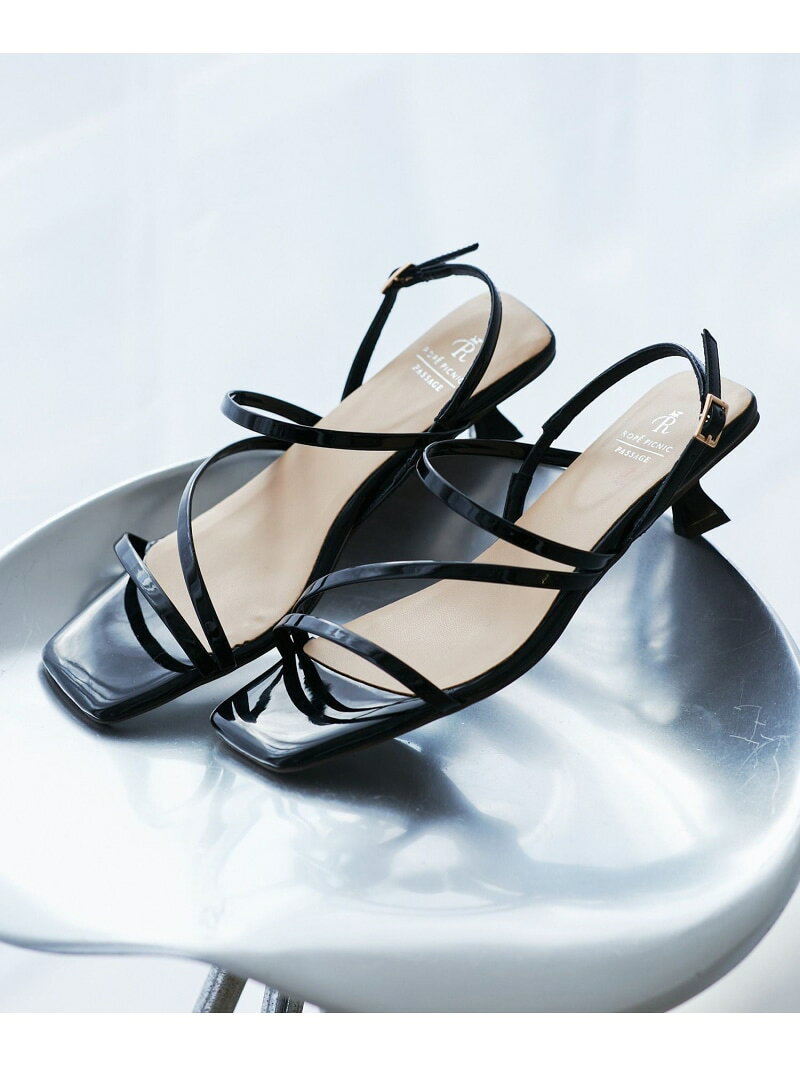 【SALE／50%OFF】ナローストラップキトゥンヒールサンダル ROPE' PICNIC PASSAGE ロペピクニック シューズ・靴 サンダル オレンジ シルバー ゴールド ブラック【RBA_E】[Rakuten Fashion] jadorejunonline-10065459 J’aDoRe JUN ONLINE サンプル画像2