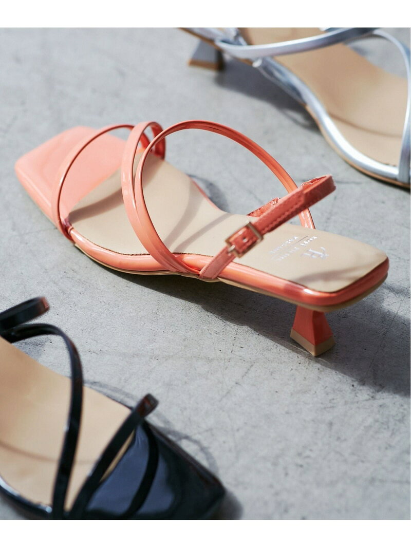 【SALE／50%OFF】ナローストラップキトゥンヒールサンダル ROPE' PICNIC PASSAGE ロペピクニック シューズ・靴 サンダル オレンジ シルバー ゴールド ブラック【RBA_E】[Rakuten Fashion] jadorejunonline-10065459 J’aDoRe JUN ONLINE サンプル画像3