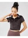 【alo】Velour Choice Polo ベロアチョイスポロシャツ NERGY ナージー トップス ポロシャツ ブラック ネイビー ピンク【送料無料】[Rakuten Fashion]