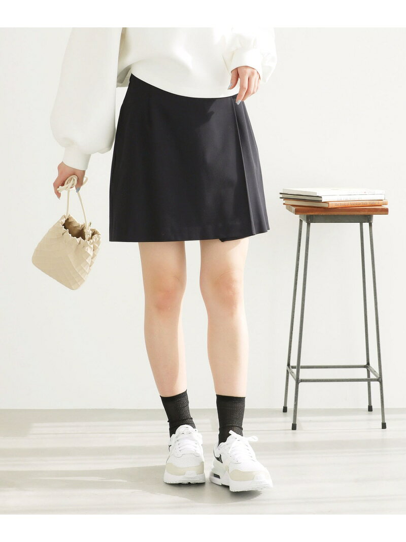 【SALE／75%OFF】ラップ風ミニスカート ROPE' PICNIC ロペピクニック スカート その他のスカート グレー ベージュ ネイビー【RBA_E】[Rakuten Fashion] jadorejunonline-10056085 J’aDoRe JUN ONLINE サンプル画像3