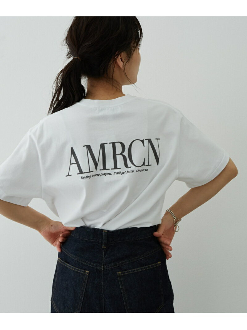 【SALE／30%OFF】【Americana(アメリカーナ)】べーシック天竺プリントT SALON adam et rope' サロン アダム エ ロペ トップス その他のトップス ホワイト【RBA_E】【送料無料】[Rakuten Fashion]
