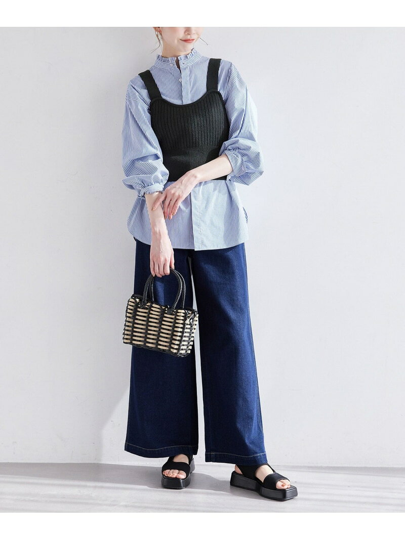 【SALE／75%OFF】ワイドリブニットビスチェ ROPE' PICNIC ロペピクニック トップス ベスト・ジレ ブラック グレー【RBA_E】[Rakuten Fashion] jadorejunonline-10055713 J’aDoRe JUN ONLINE サンプル画像3